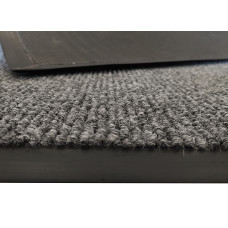 Брудозахисні ворсові килимки в гумовому канті ЧИКАГО Сірий 120х70 cм