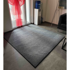 Килимок ворсовий придверний ЦЕНТАВР Сірий 123х123 см в гумовому канті