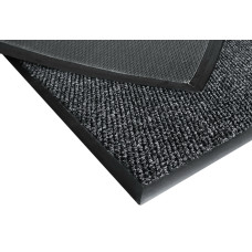 Брудозахисні килимки в гумовому канті Х'ЮСТОН Чорний 90х70 см на гумовій основі