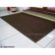 Брудозахисні килимки для дому Х'ЮСТОН Коричневый 125х85 cм в гумовому канті
